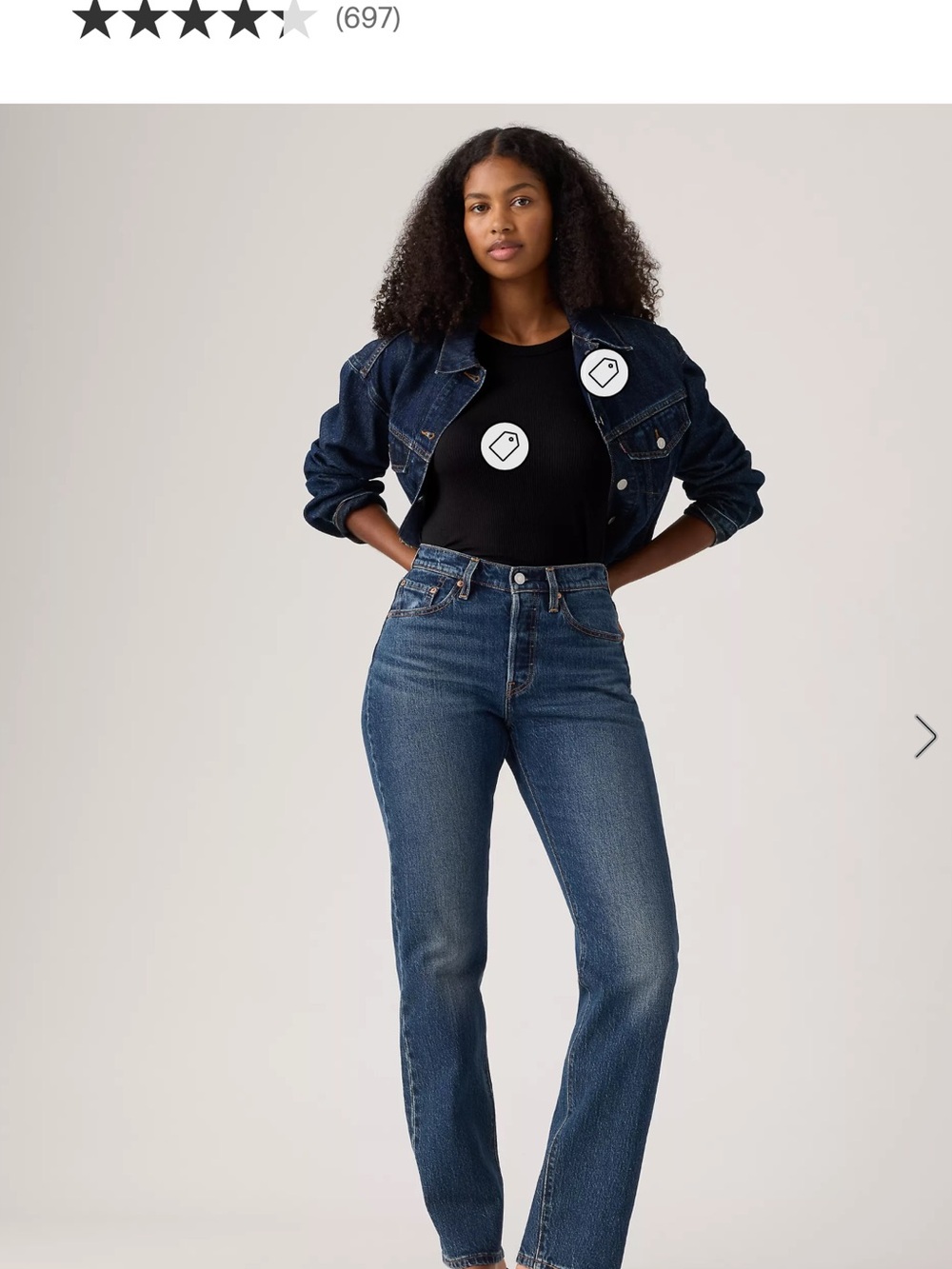 Levi's Women's Straight Leg Jeans in Indigo Blue